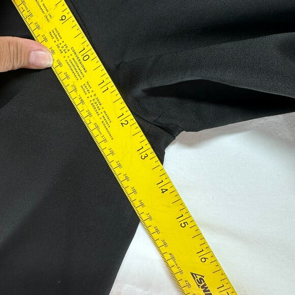 Alice and Olivia Classic Black Wide Leg Pants Size 4, 30" Inseam 16" Leg Flare - Picture 8 of 9